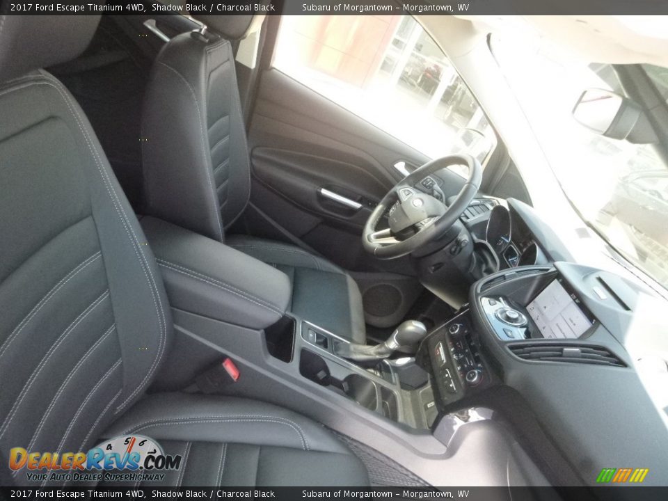 2017 Ford Escape Titanium 4WD Shadow Black / Charcoal Black Photo #10