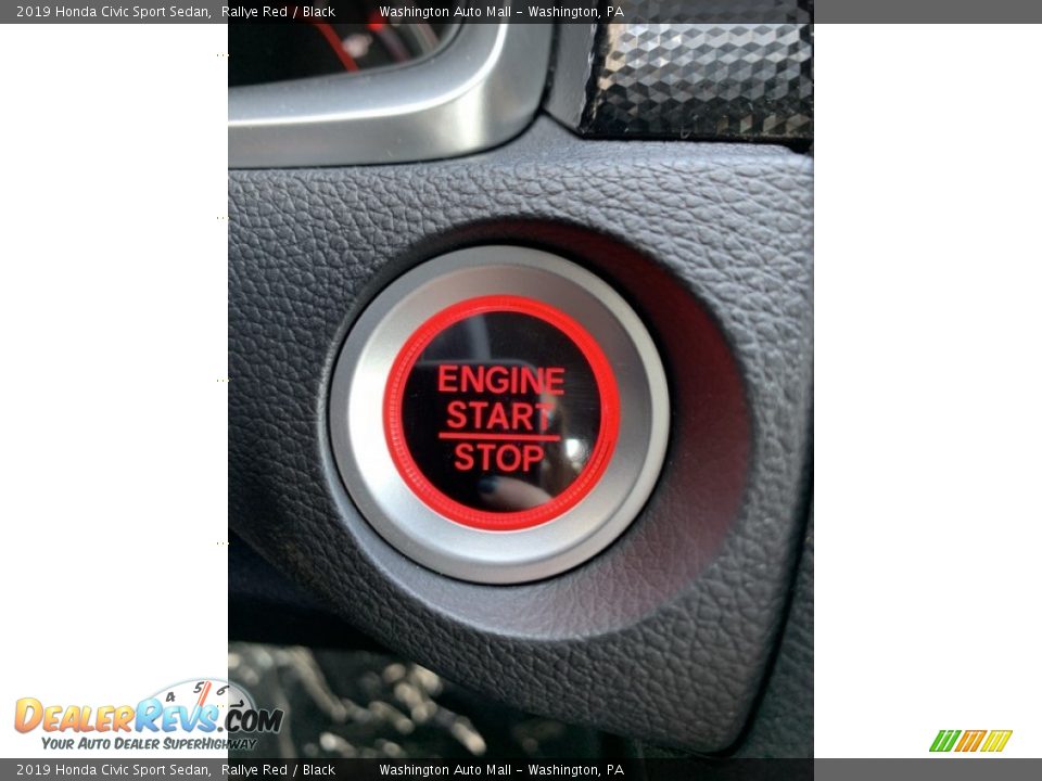 2019 Honda Civic Sport Sedan Rallye Red / Black Photo #35