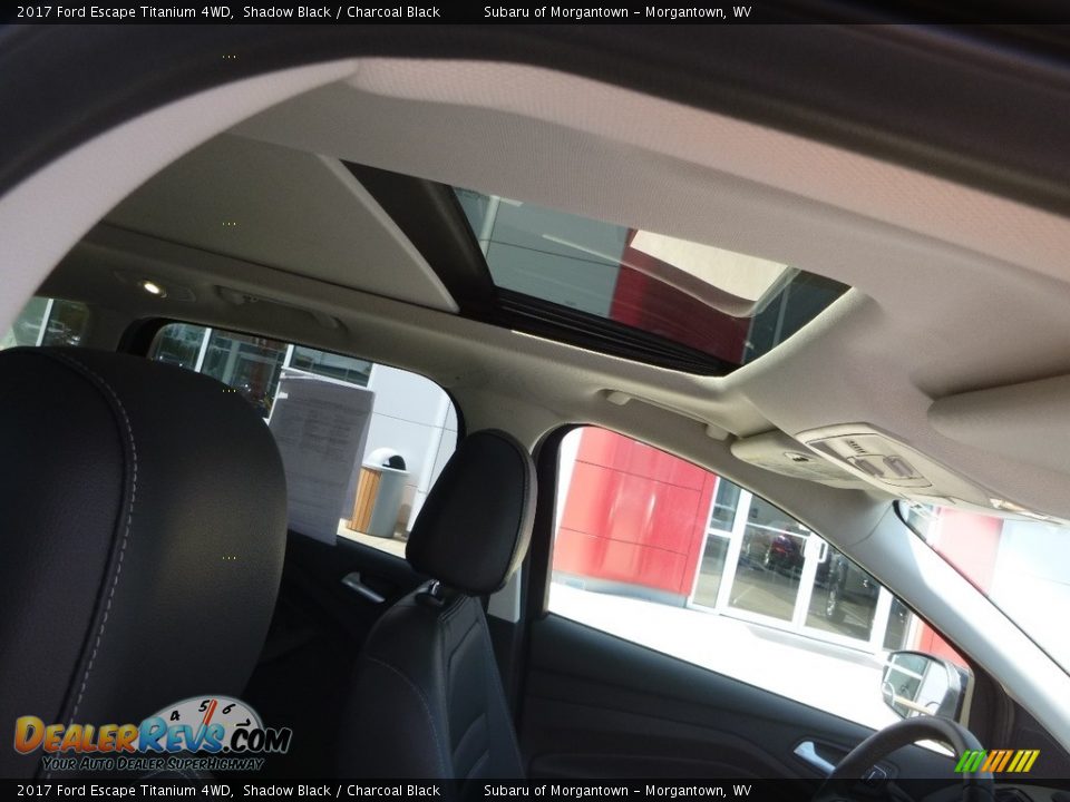 2017 Ford Escape Titanium 4WD Shadow Black / Charcoal Black Photo #12