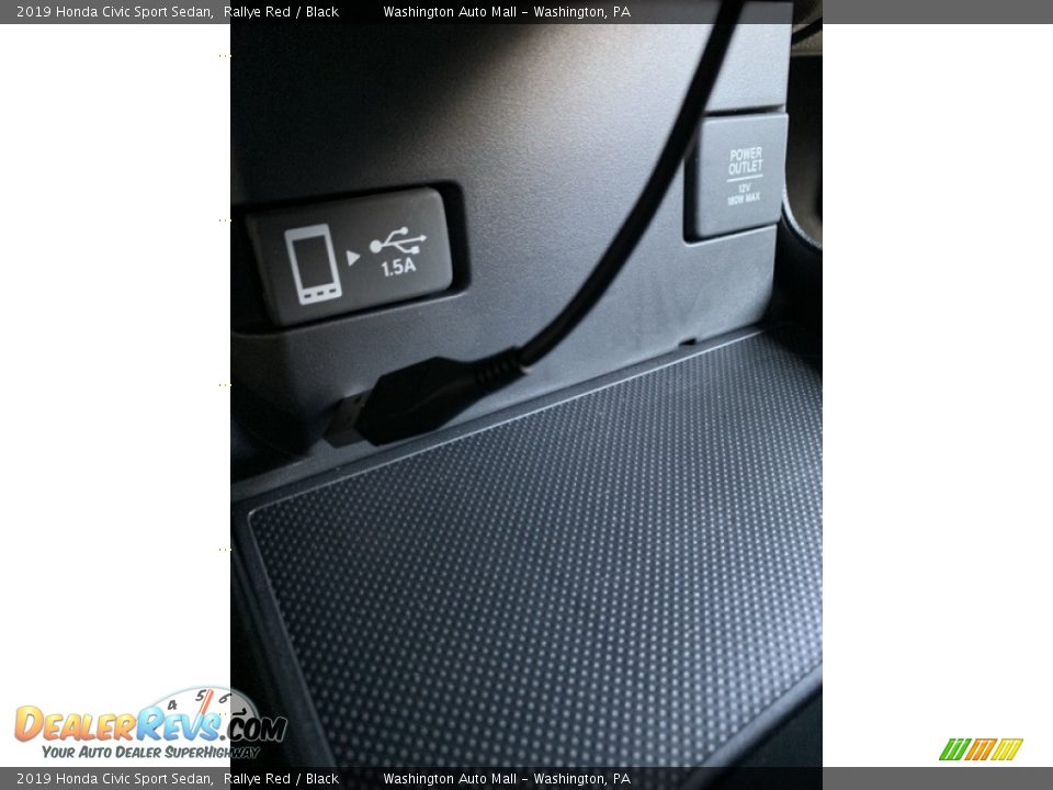 2019 Honda Civic Sport Sedan Rallye Red / Black Photo #36