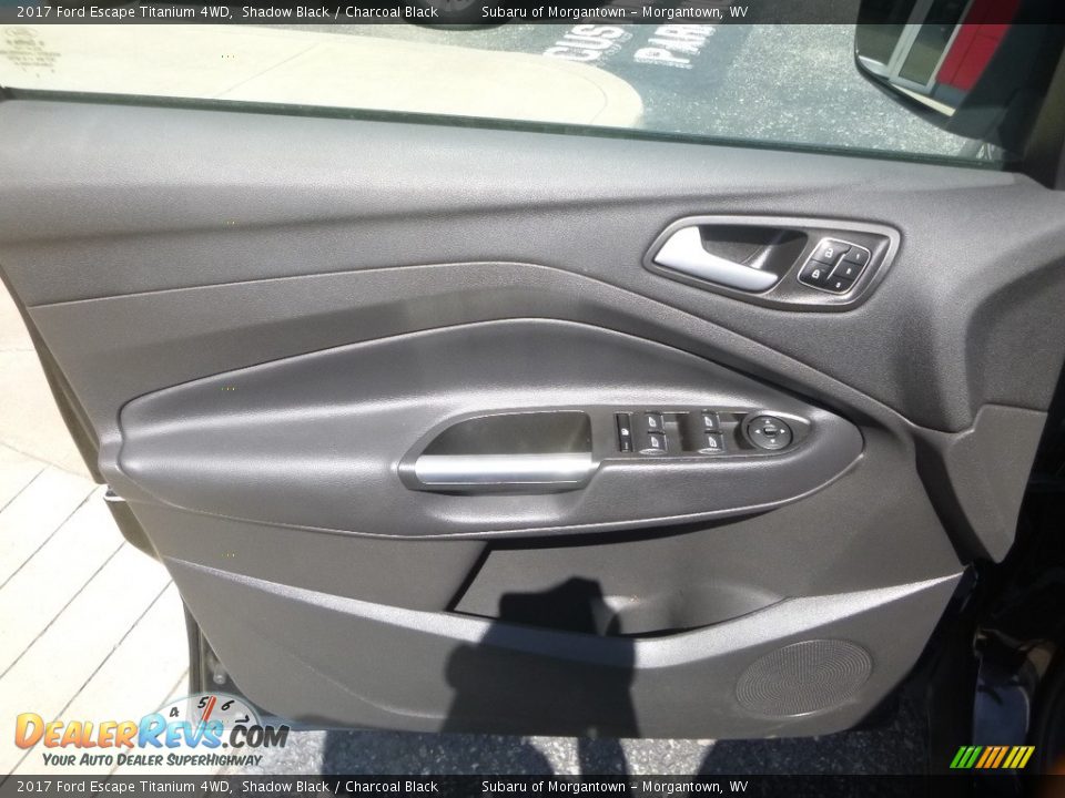 2017 Ford Escape Titanium 4WD Shadow Black / Charcoal Black Photo #14