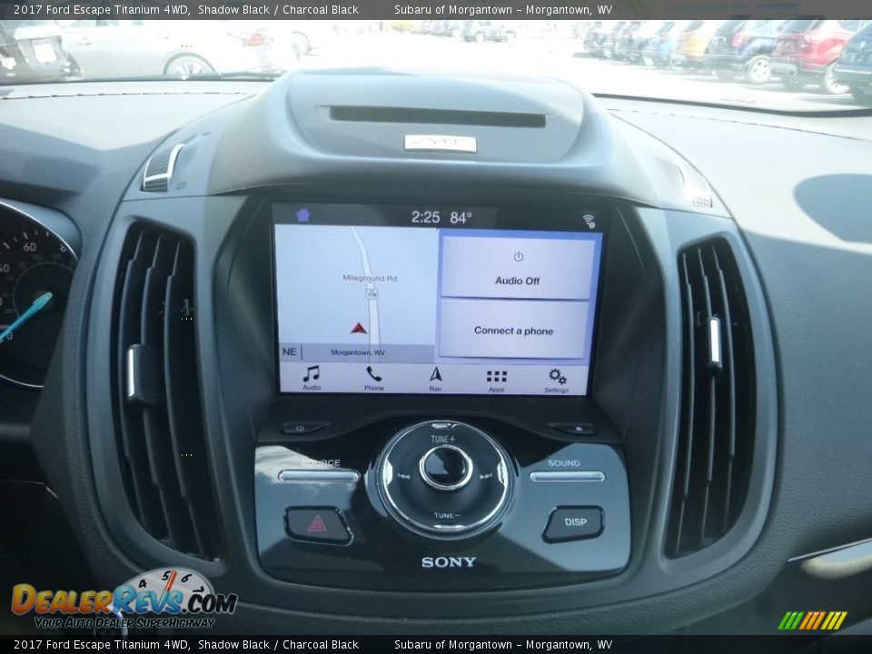 2017 Ford Escape Titanium 4WD Shadow Black / Charcoal Black Photo #17