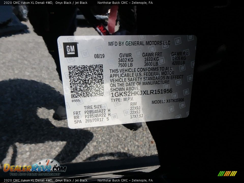2020 GMC Yukon XL Denali 4WD Onyx Black / Jet Black Photo #11