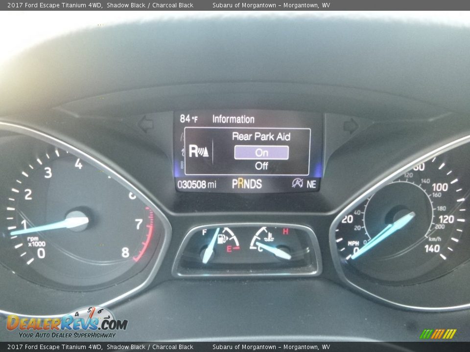 2017 Ford Escape Titanium 4WD Shadow Black / Charcoal Black Photo #19