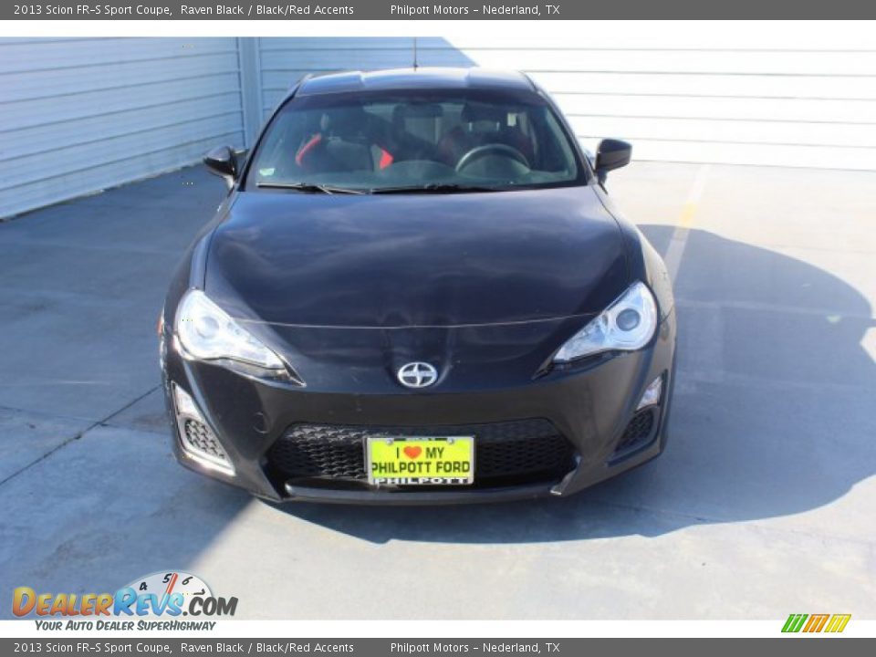 2013 Scion FR-S Sport Coupe Raven Black / Black/Red Accents Photo #3