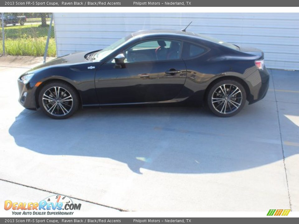 2013 Scion FR-S Sport Coupe Raven Black / Black/Red Accents Photo #6