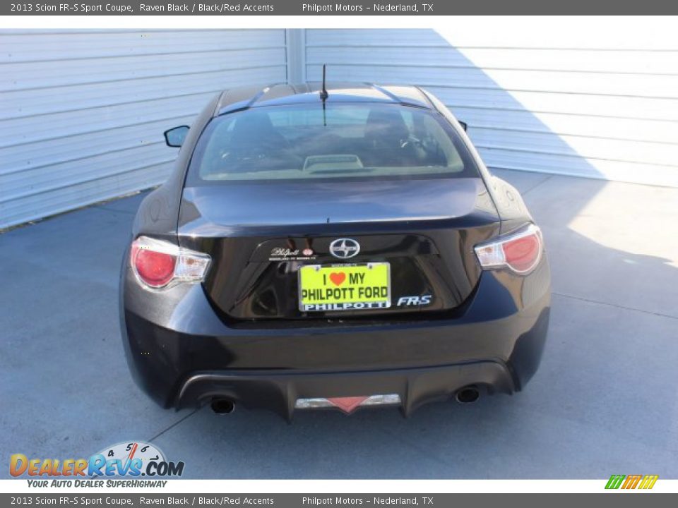 2013 Scion FR-S Sport Coupe Raven Black / Black/Red Accents Photo #8