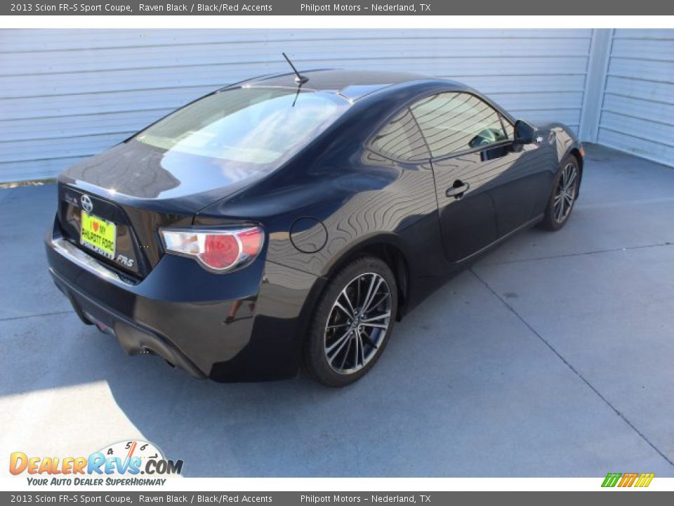 2013 Scion FR-S Sport Coupe Raven Black / Black/Red Accents Photo #9