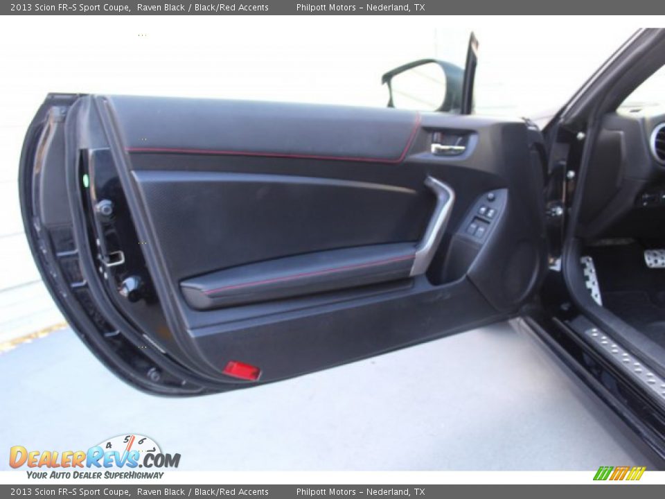 2013 Scion FR-S Sport Coupe Raven Black / Black/Red Accents Photo #10