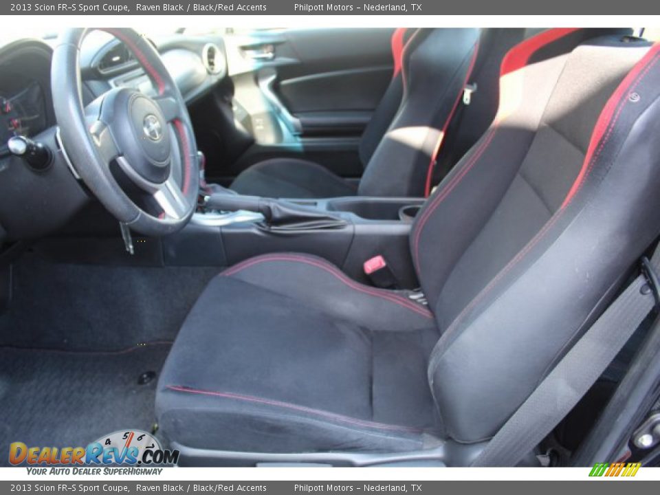 2013 Scion FR-S Sport Coupe Raven Black / Black/Red Accents Photo #11