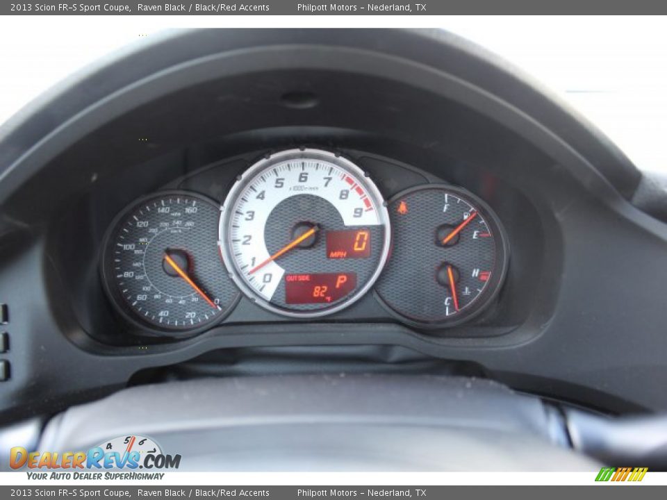 2013 Scion FR-S Sport Coupe Raven Black / Black/Red Accents Photo #12