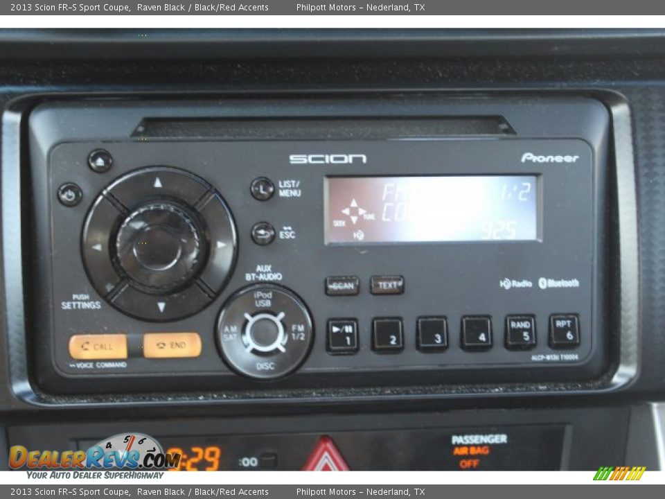 2013 Scion FR-S Sport Coupe Raven Black / Black/Red Accents Photo #14