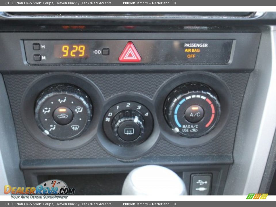 2013 Scion FR-S Sport Coupe Raven Black / Black/Red Accents Photo #15