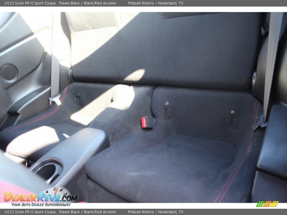 2013 Scion FR-S Sport Coupe Raven Black / Black/Red Accents Photo #16