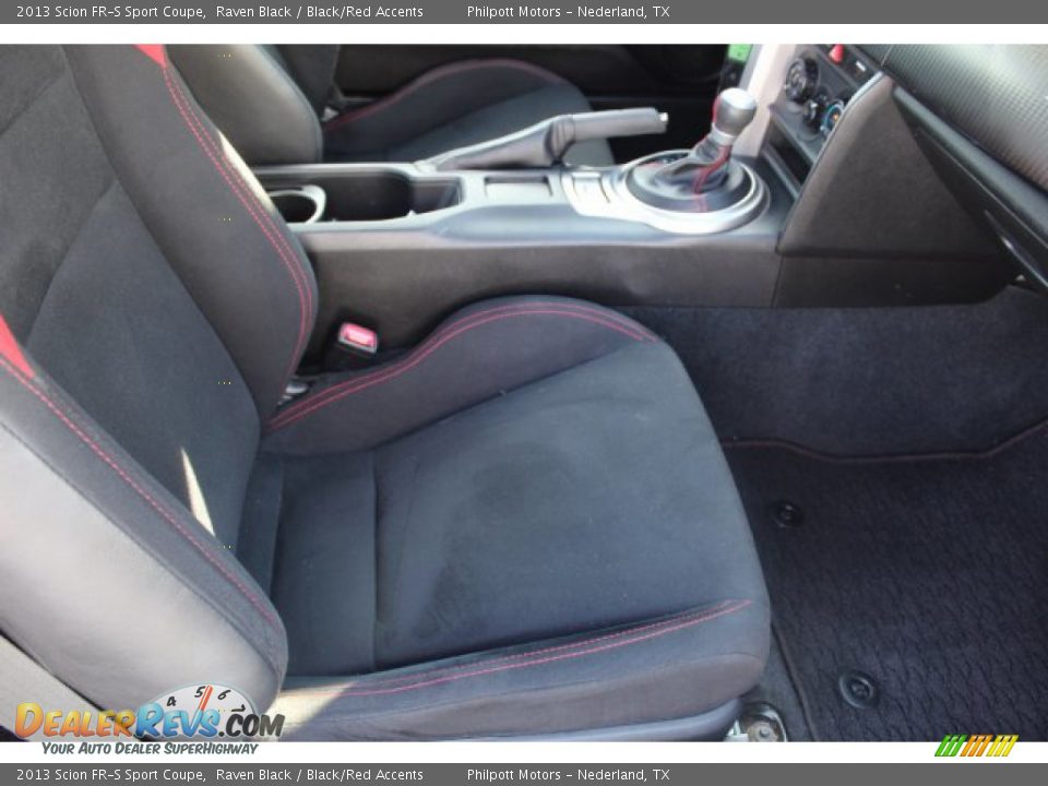 2013 Scion FR-S Sport Coupe Raven Black / Black/Red Accents Photo #19