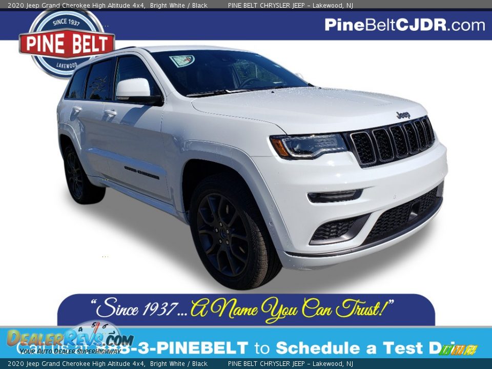 2020 Jeep Grand Cherokee High Altitude 4x4 Bright White / Black Photo #1