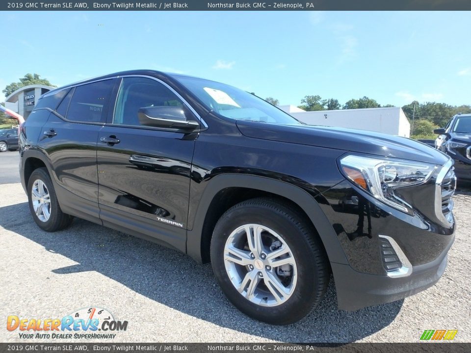 2019 GMC Terrain SLE AWD Ebony Twilight Metallic / Jet Black Photo #3