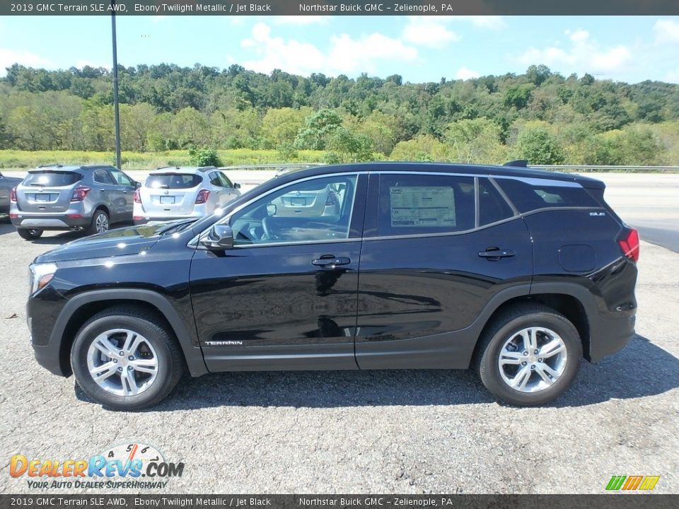 2019 GMC Terrain SLE AWD Ebony Twilight Metallic / Jet Black Photo #9