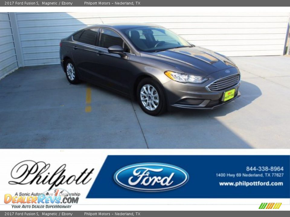 2017 Ford Fusion S Magnetic / Ebony Photo #1