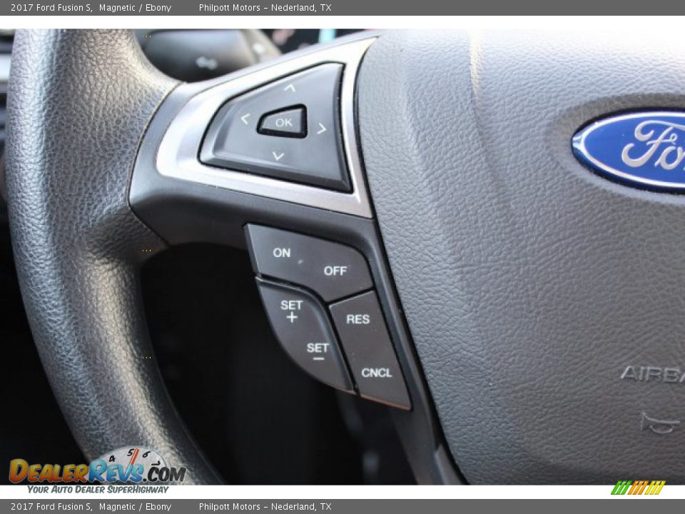 2017 Ford Fusion S Magnetic / Ebony Photo #12