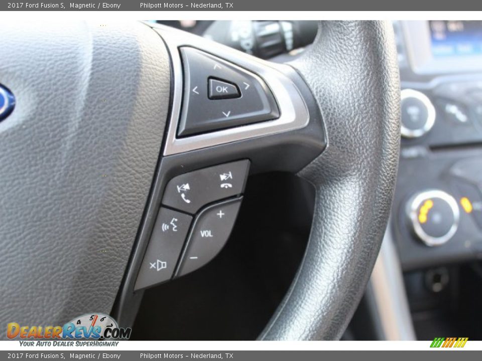 2017 Ford Fusion S Magnetic / Ebony Photo #13