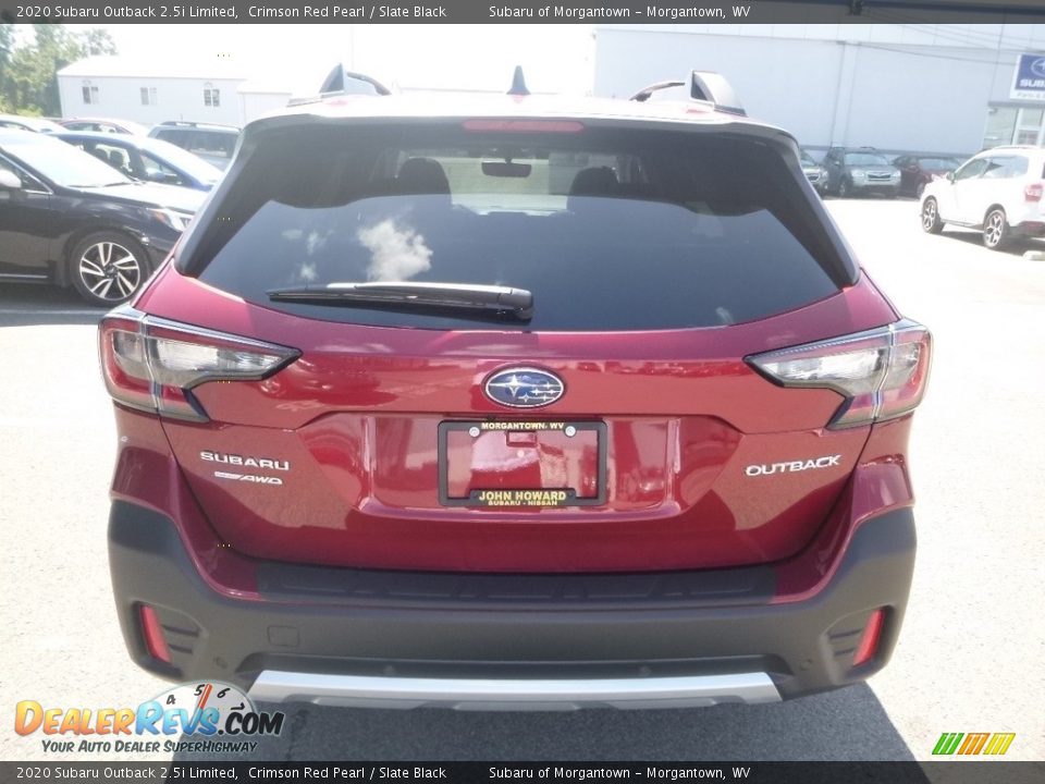 2020 Subaru Outback 2.5i Limited Crimson Red Pearl / Slate Black Photo #5