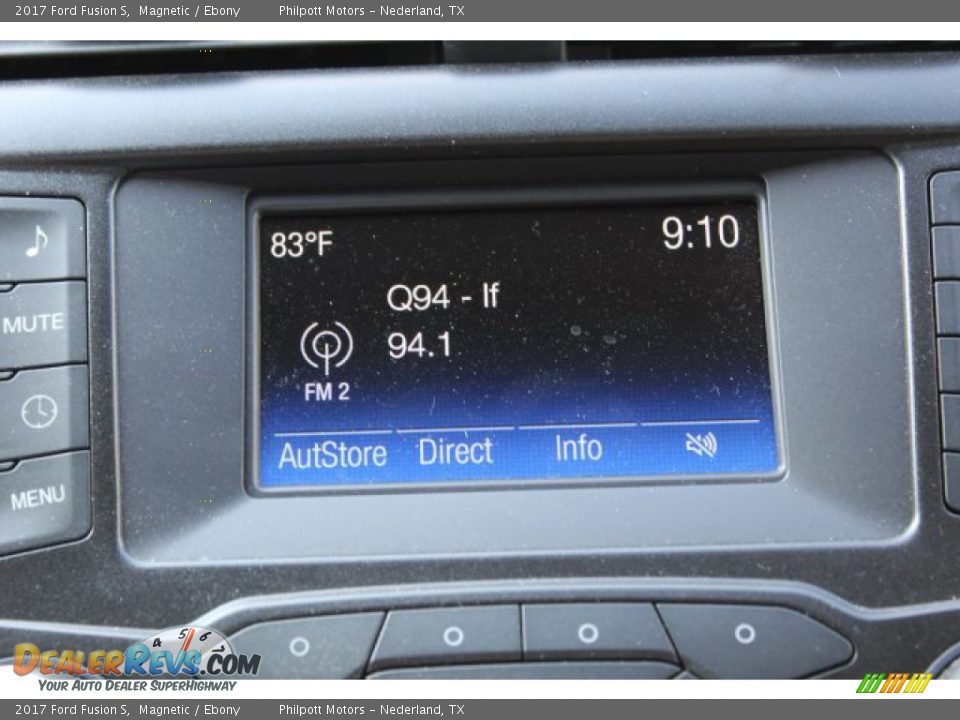 2017 Ford Fusion S Magnetic / Ebony Photo #16