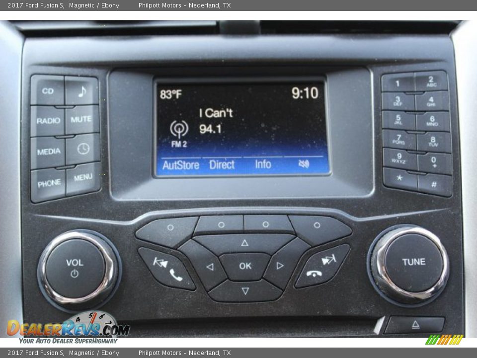 2017 Ford Fusion S Magnetic / Ebony Photo #17