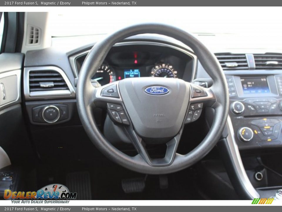 2017 Ford Fusion S Magnetic / Ebony Photo #23
