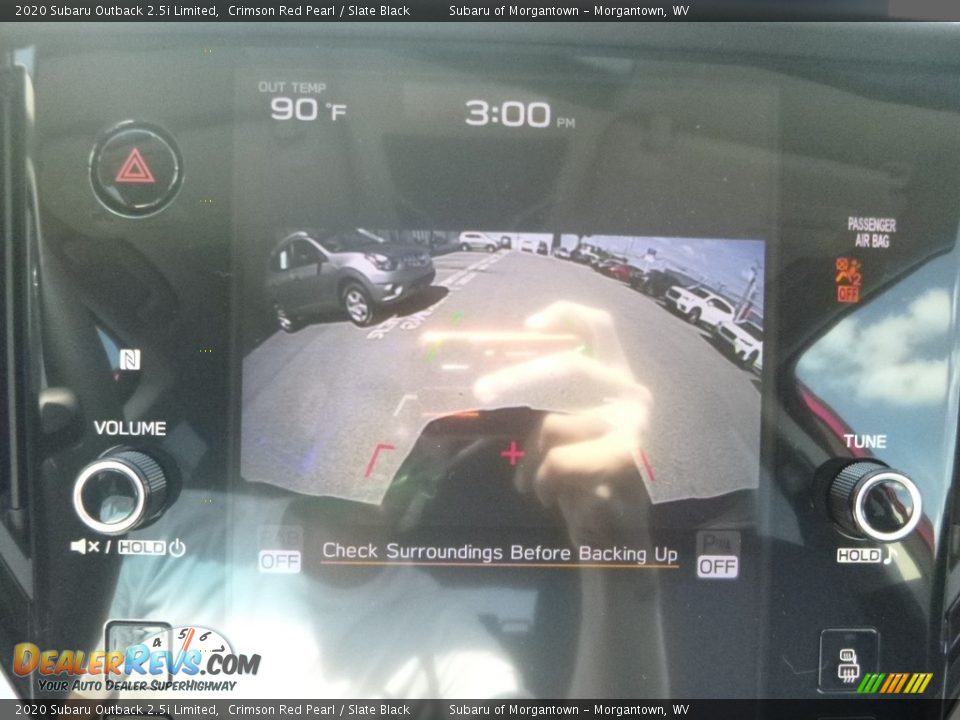 2020 Subaru Outback 2.5i Limited Crimson Red Pearl / Slate Black Photo #18