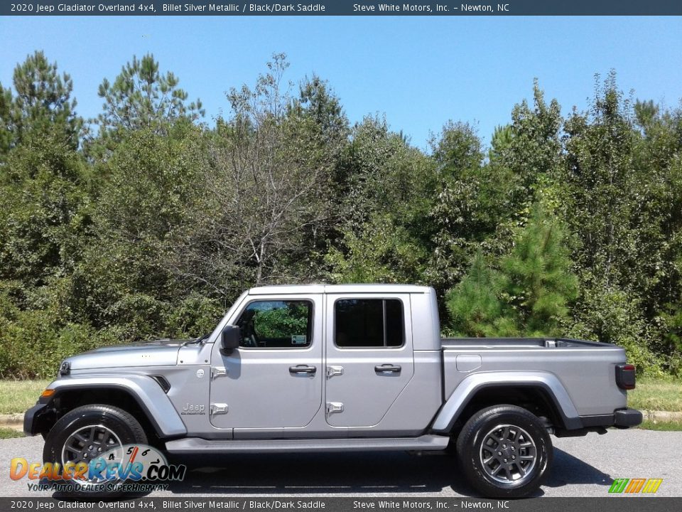 2020 Jeep Gladiator Overland 4x4 Billet Silver Metallic / Black/Dark Saddle Photo #1