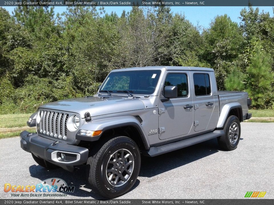2020 Jeep Gladiator Overland 4x4 Billet Silver Metallic / Black/Dark Saddle Photo #2