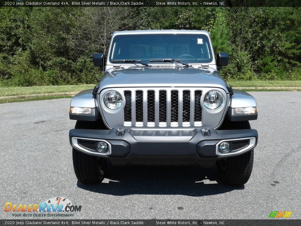 2020 Jeep Gladiator Overland 4x4 Billet Silver Metallic / Black/Dark Saddle Photo #3