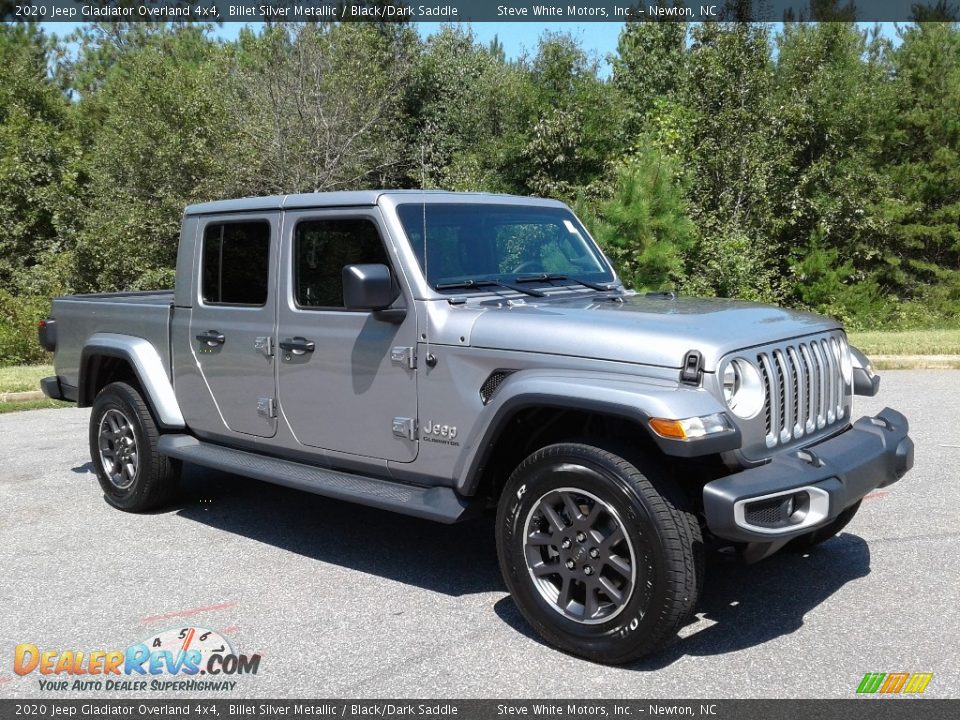 2020 Jeep Gladiator Overland 4x4 Billet Silver Metallic / Black/Dark Saddle Photo #4