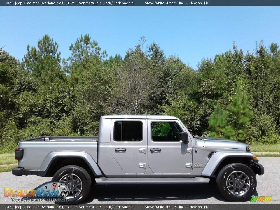2020 Jeep Gladiator Overland 4x4 Billet Silver Metallic / Black/Dark Saddle Photo #5