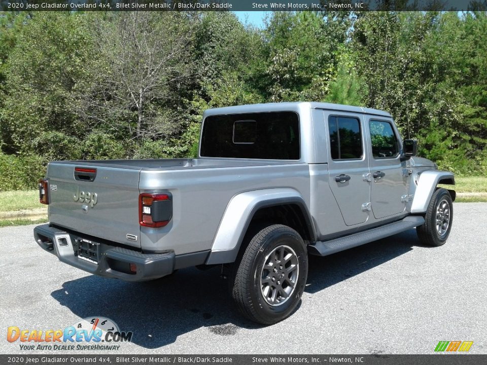 2020 Jeep Gladiator Overland 4x4 Billet Silver Metallic / Black/Dark Saddle Photo #6