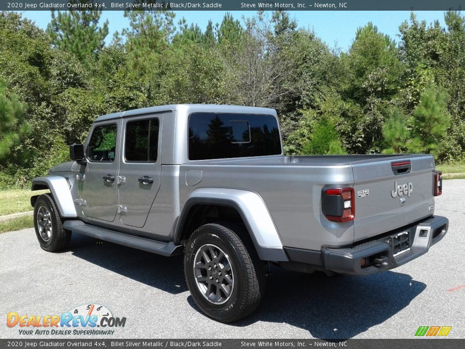 2020 Jeep Gladiator Overland 4x4 Billet Silver Metallic / Black/Dark Saddle Photo #8