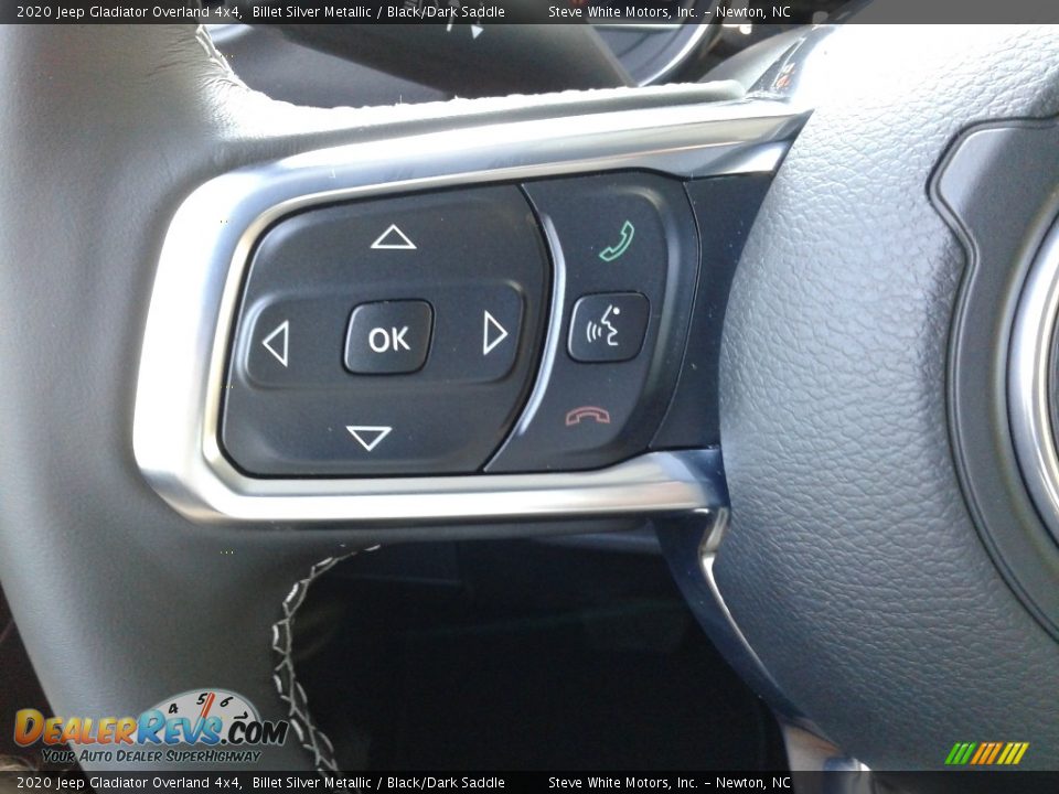 2020 Jeep Gladiator Overland 4x4 Billet Silver Metallic / Black/Dark Saddle Photo #16