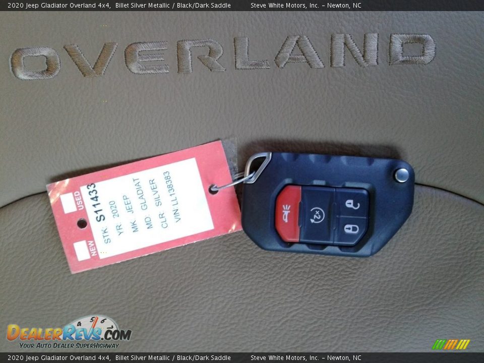 2020 Jeep Gladiator Overland 4x4 Billet Silver Metallic / Black/Dark Saddle Photo #29