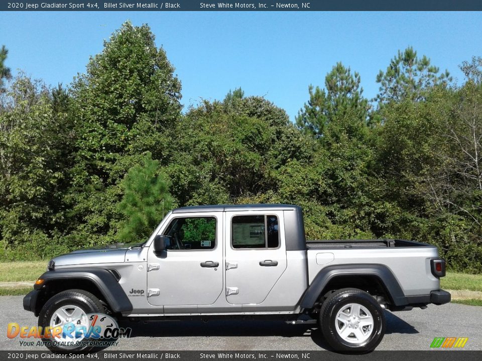 2020 Jeep Gladiator Sport 4x4 Billet Silver Metallic / Black Photo #1