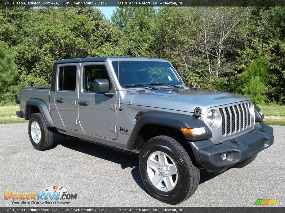 2020 Jeep Gladiator Sport 4x4 Billet Silver Metallic / Black Photo #4