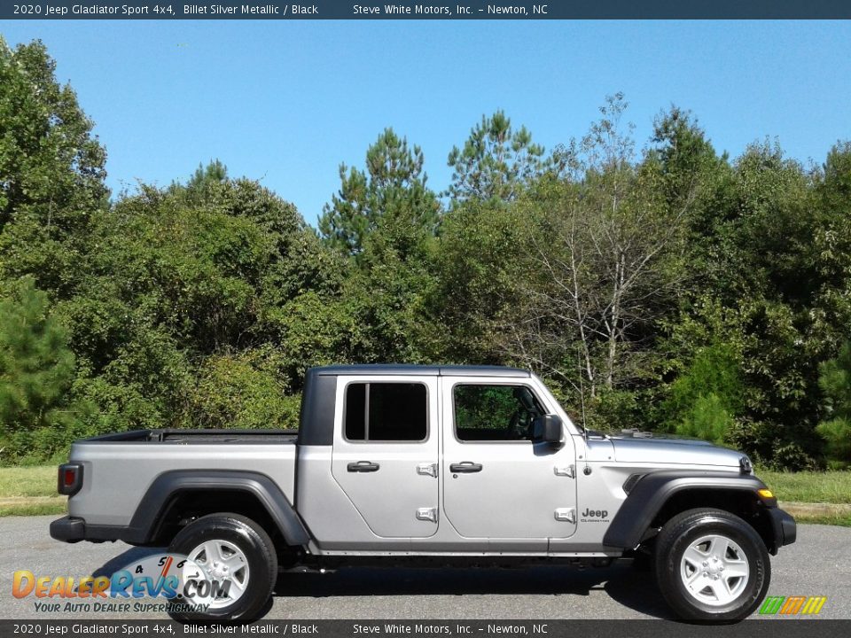 2020 Jeep Gladiator Sport 4x4 Billet Silver Metallic / Black Photo #5