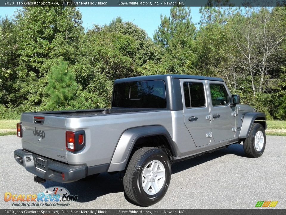 2020 Jeep Gladiator Sport 4x4 Billet Silver Metallic / Black Photo #6