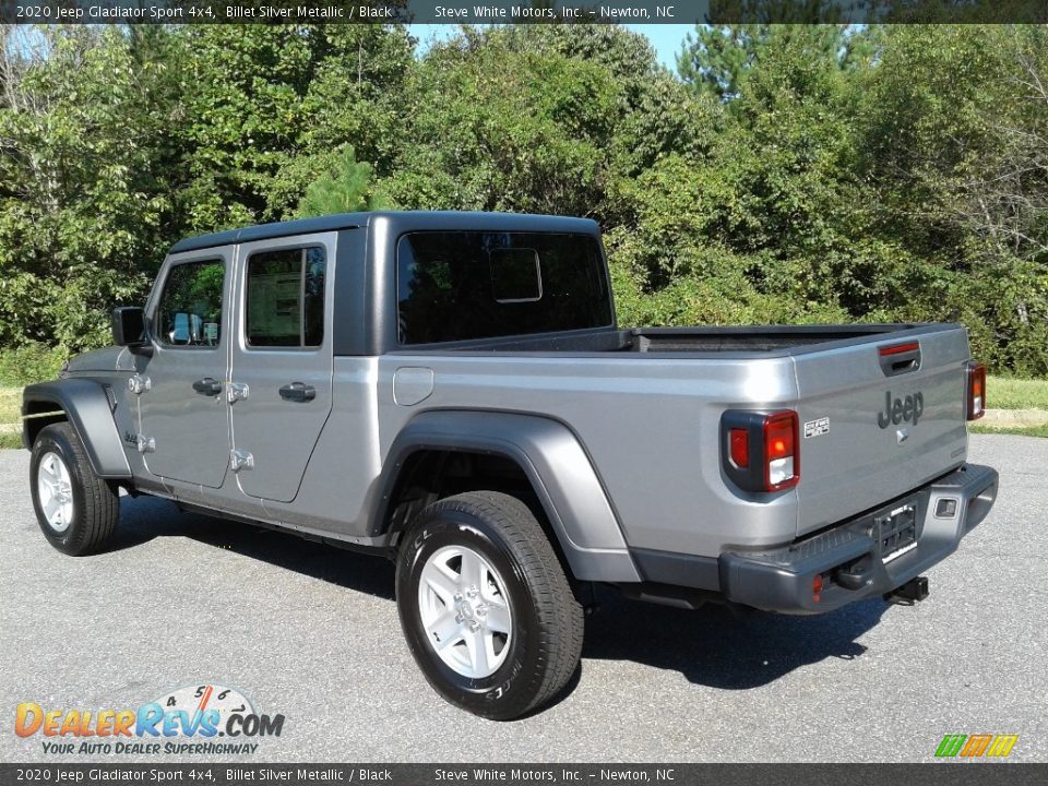 2020 Jeep Gladiator Sport 4x4 Billet Silver Metallic / Black Photo #8