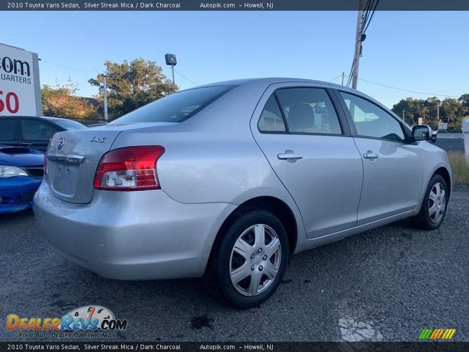 2010 Toyota Yaris Sedan Silver Streak Mica / Dark Charcoal Photo #2