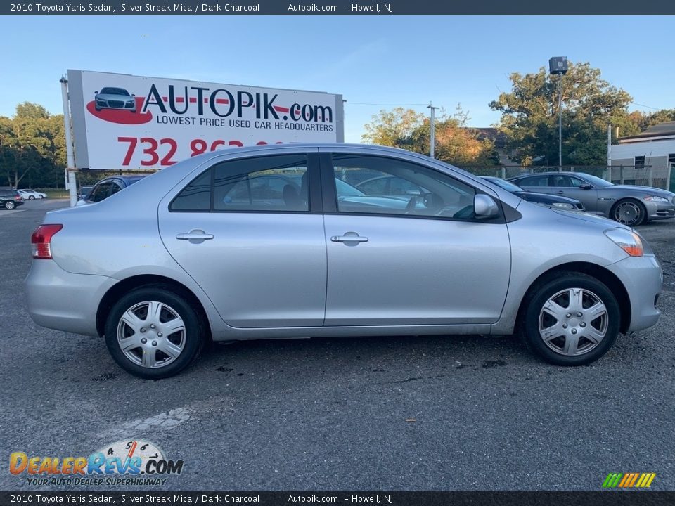 2010 Toyota Yaris Sedan Silver Streak Mica / Dark Charcoal Photo #3