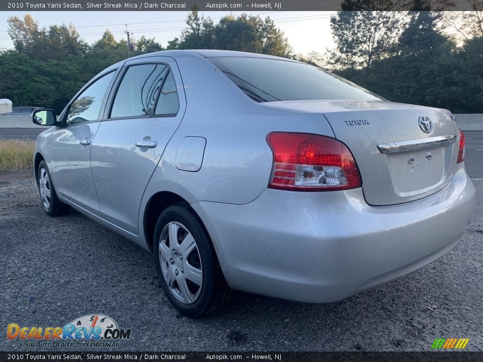 2010 Toyota Yaris Sedan Silver Streak Mica / Dark Charcoal Photo #5