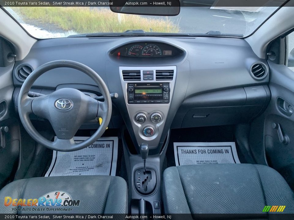 2010 Toyota Yaris Sedan Silver Streak Mica / Dark Charcoal Photo #14