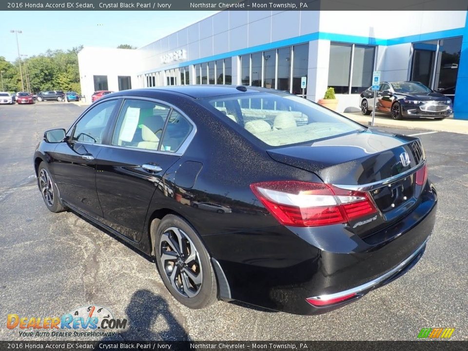 2016 Honda Accord EX Sedan Crystal Black Pearl / Ivory Photo #4