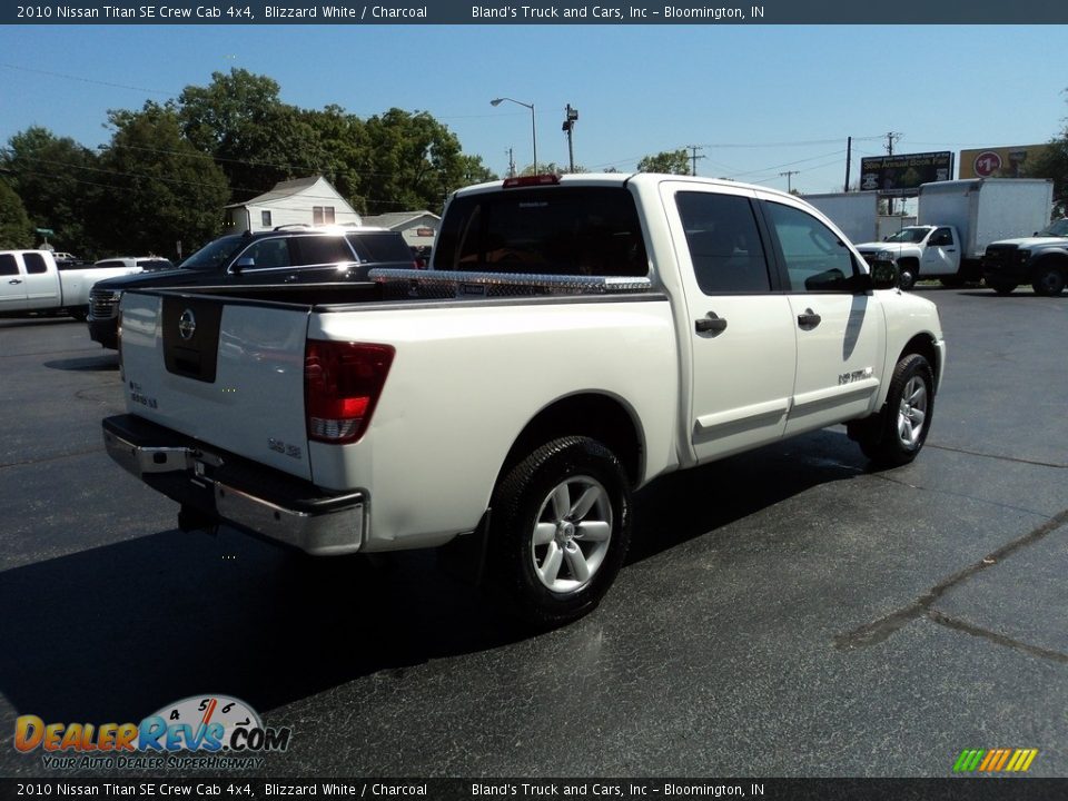 2010 Nissan Titan SE Crew Cab 4x4 Blizzard White / Charcoal Photo #4